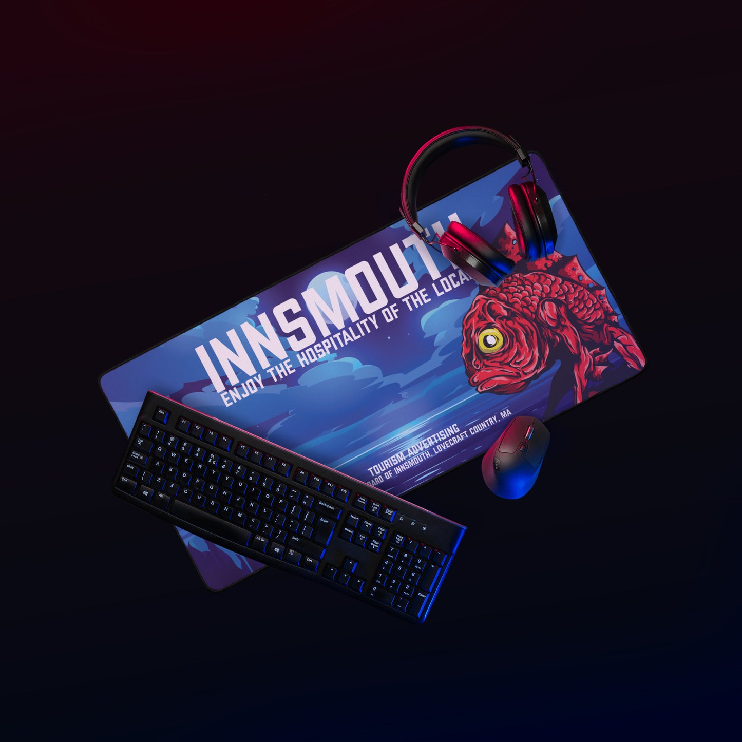 Sous-main de bureau Innsmouth Vintage Travel Lovecraft