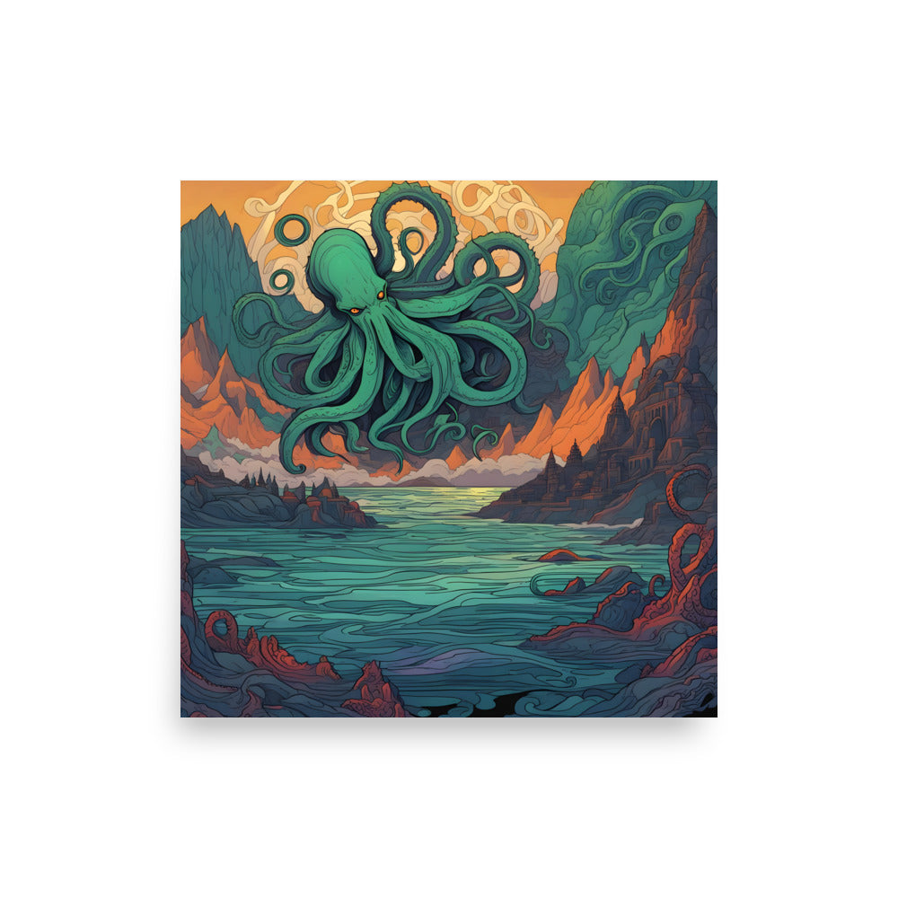 Cthulhu Mystische Symbolik Poster