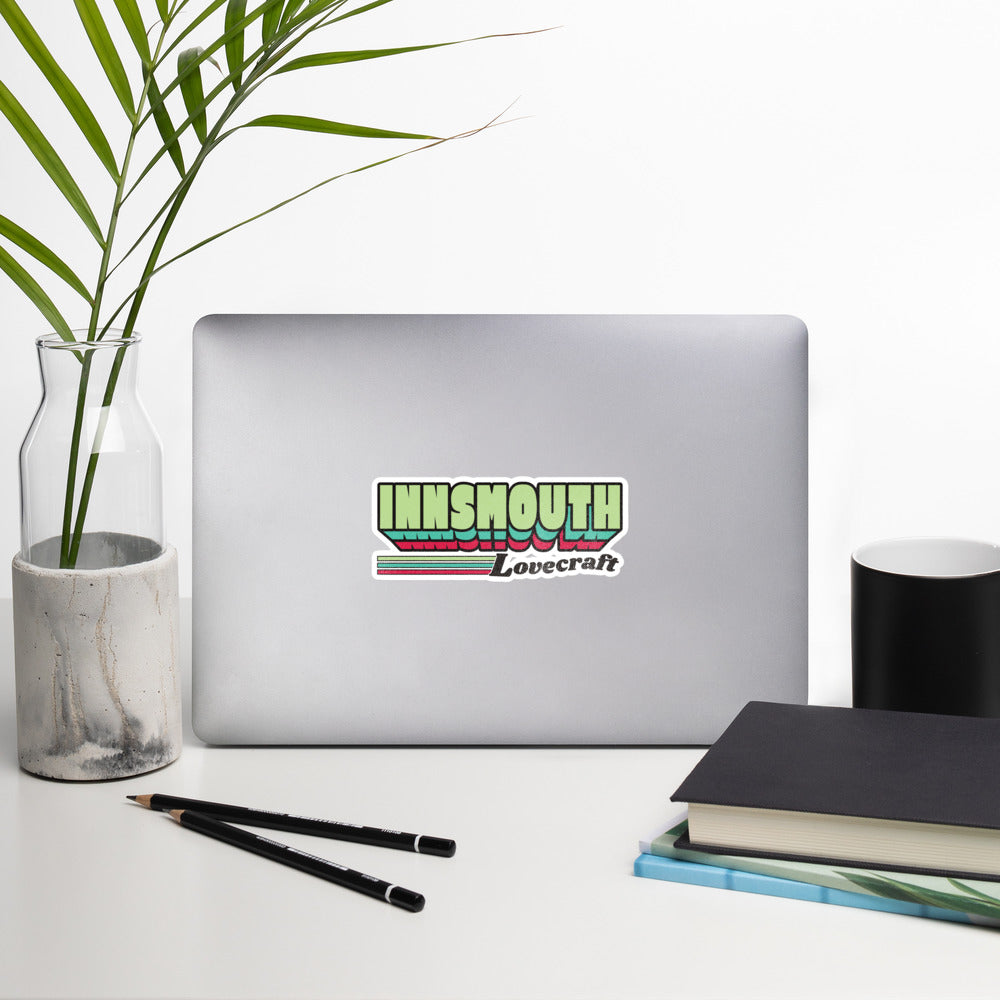 Innsmouth Retro Label Lovecraft Bubble-free stickers
