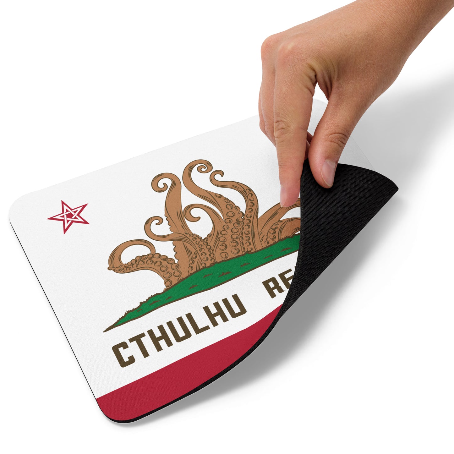 Cthulhu Republic California Flag Lovecraft Mouse pad