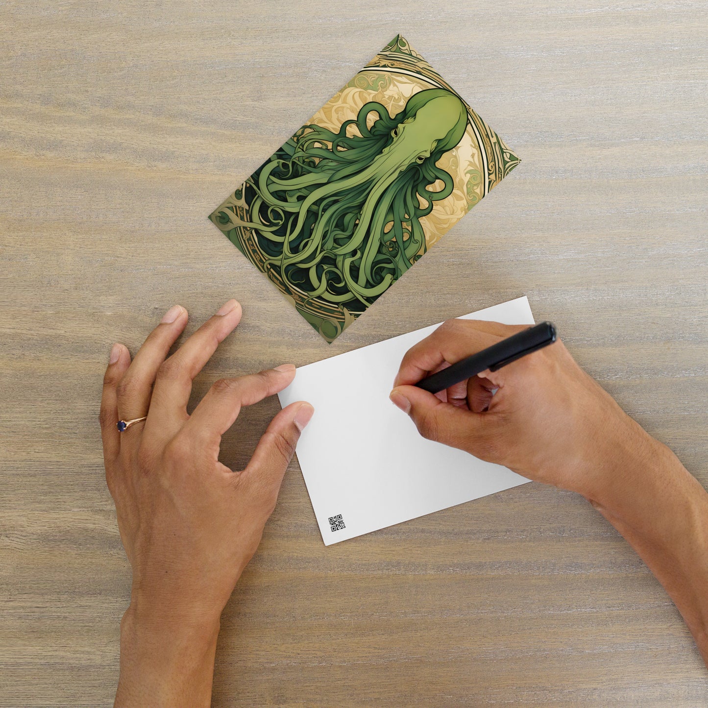 Cthulhu Jugendstil-Standardpostkarte