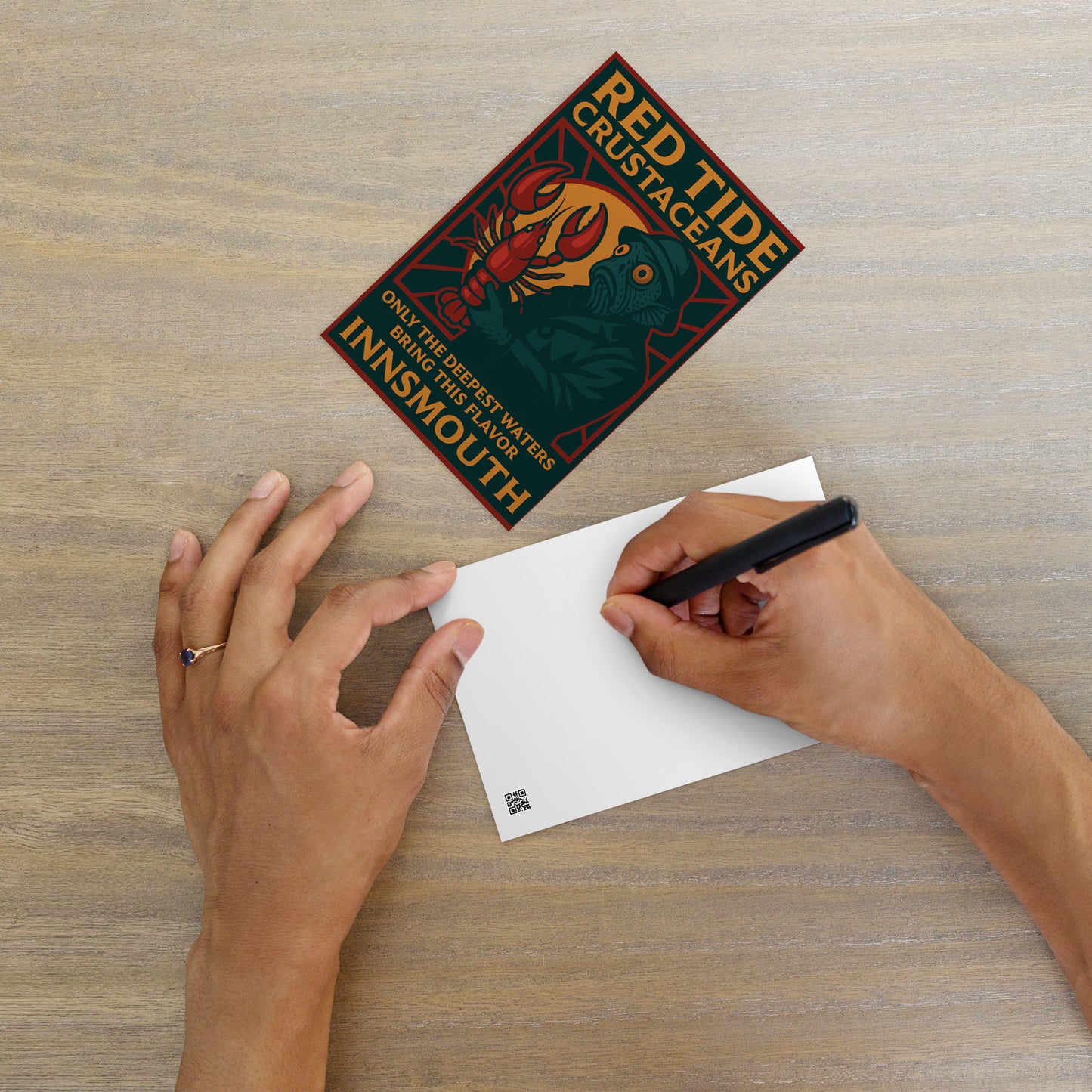 Rote Flutkrebse – Innsmouths tiefste Delikatesse Standardpostkarte