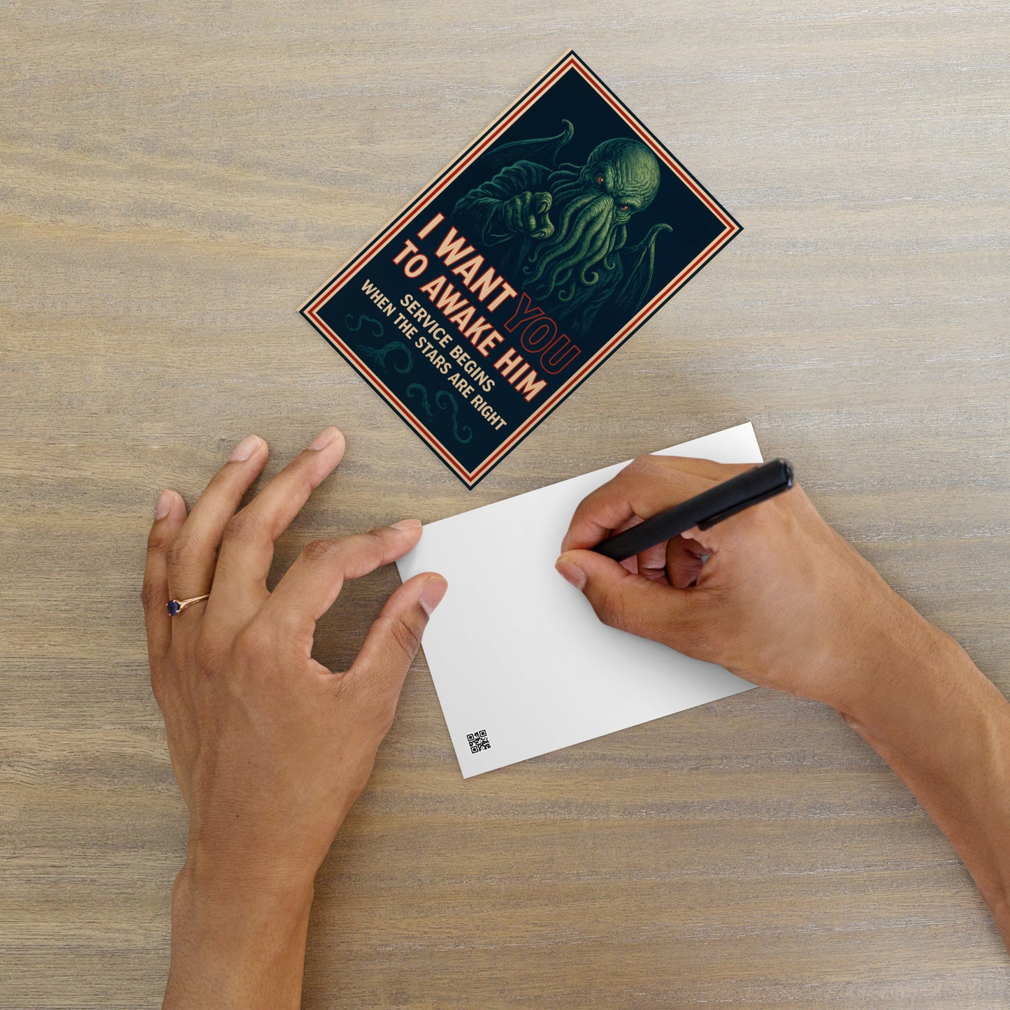I Want You — To Awake Him (Cthulhu Cult Recruitment) Standard Postcard