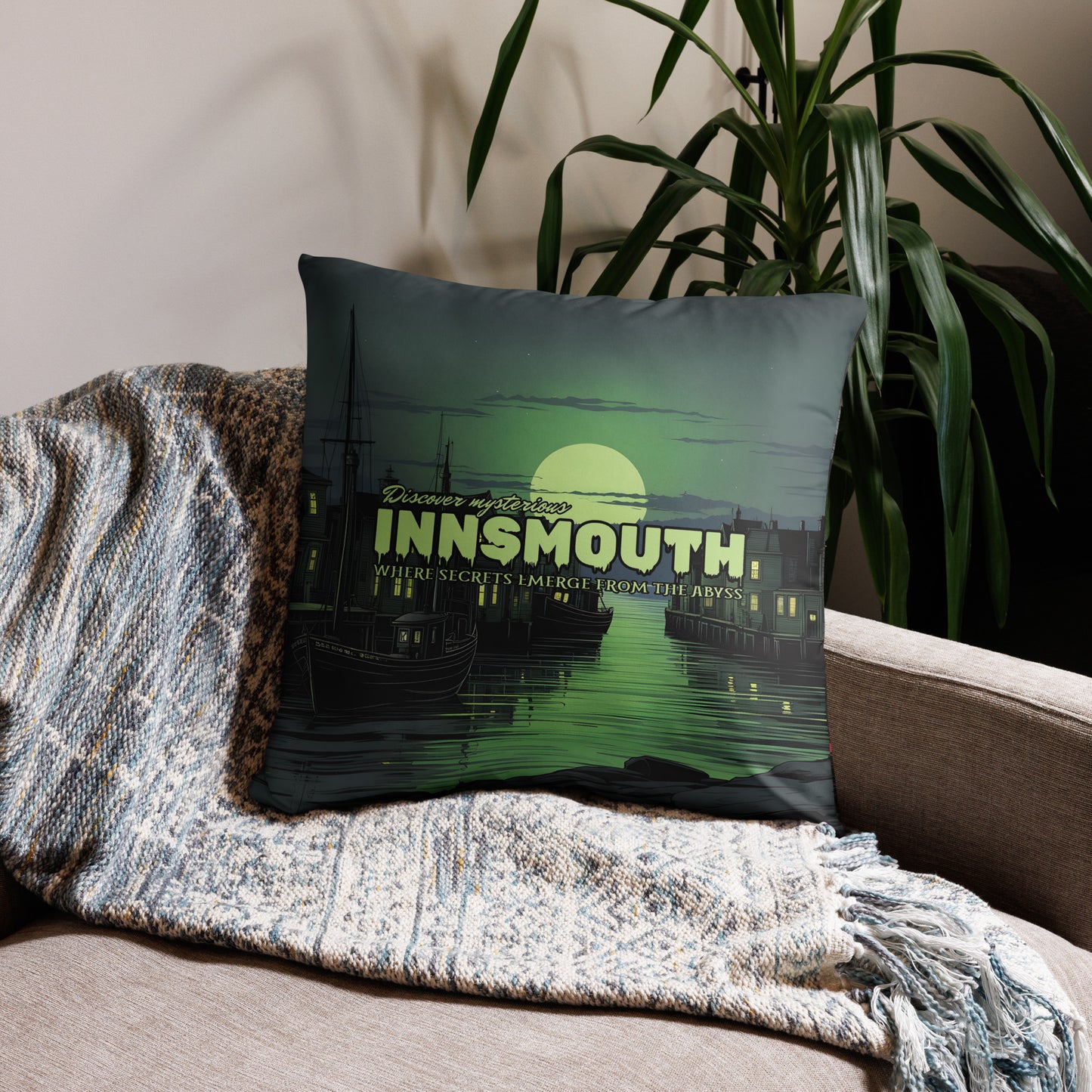 Explore enigmatic Innsmouth Pillow Case