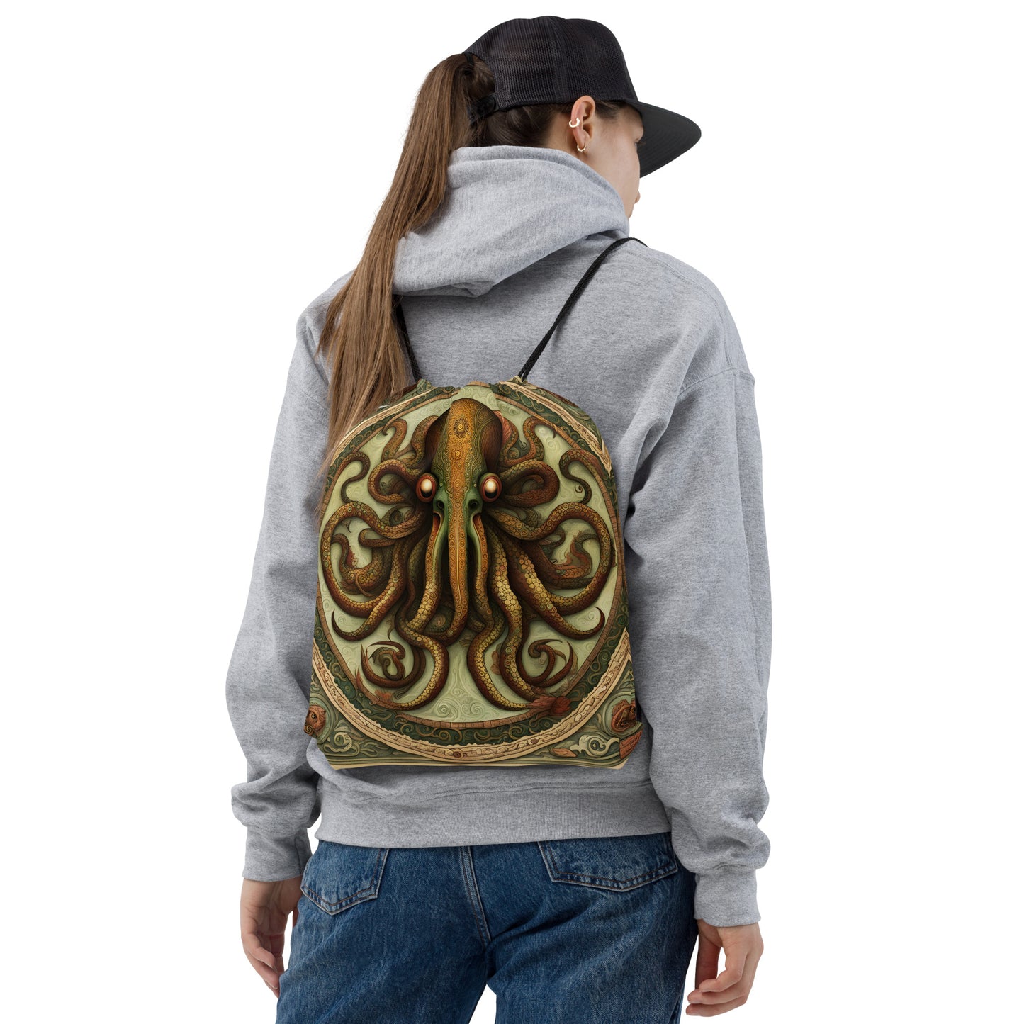 Códice Mesoamericano de Cthulhu Mochila con cordón