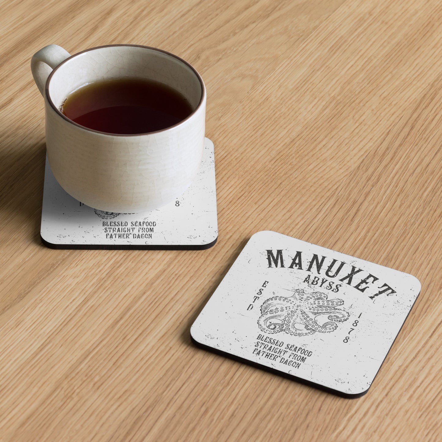 Innsmouth Seafood Deep-sea Squid Octopus Cork-back coaster