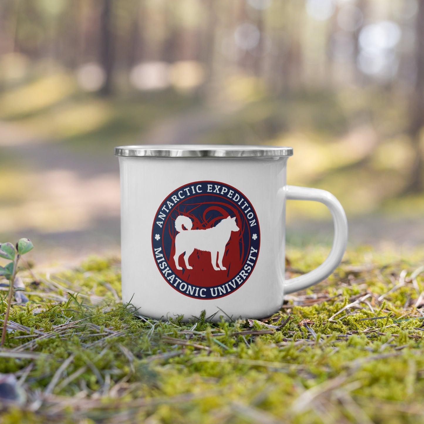 Miskatonic University Antarctic Expedition Enamel Mug