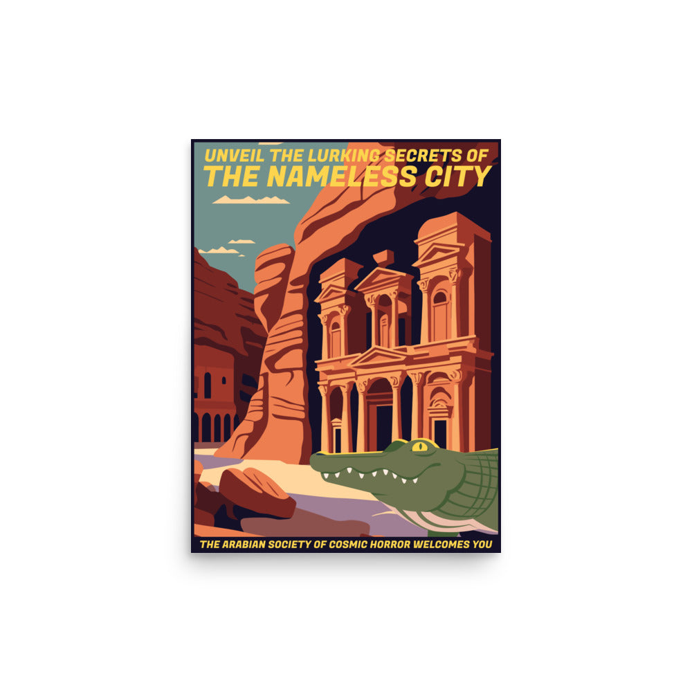 The Nameless City Travel Poster Lovecraft Cthulhu Poster