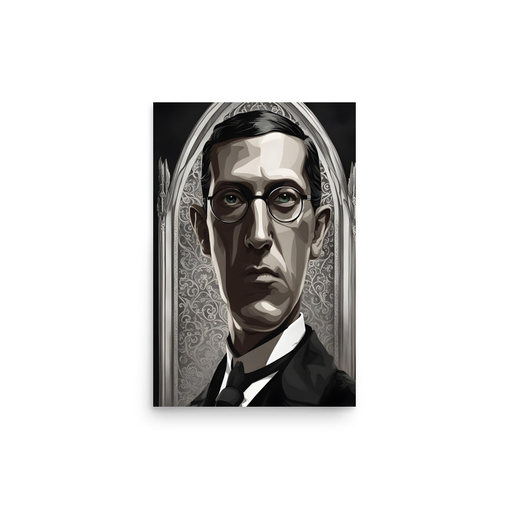 Portrait gothique de Lovecraft Poster