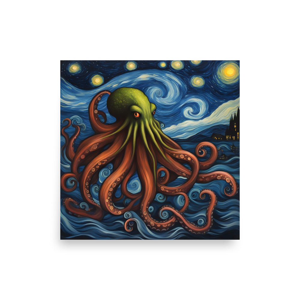 Cthulhu Post-Impressionism Poster