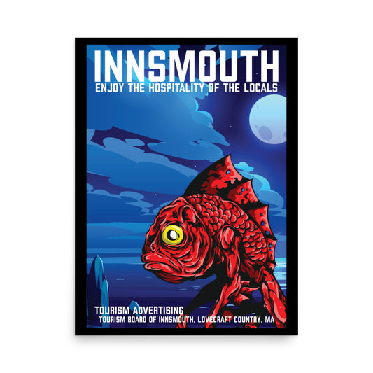 Póster de viaje vintage de Innsmouth Lovecraft Póster