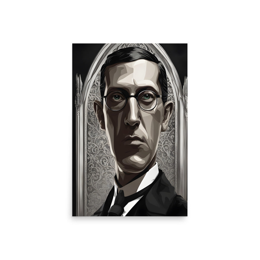 Retrato gótico de Lovecraft Póster