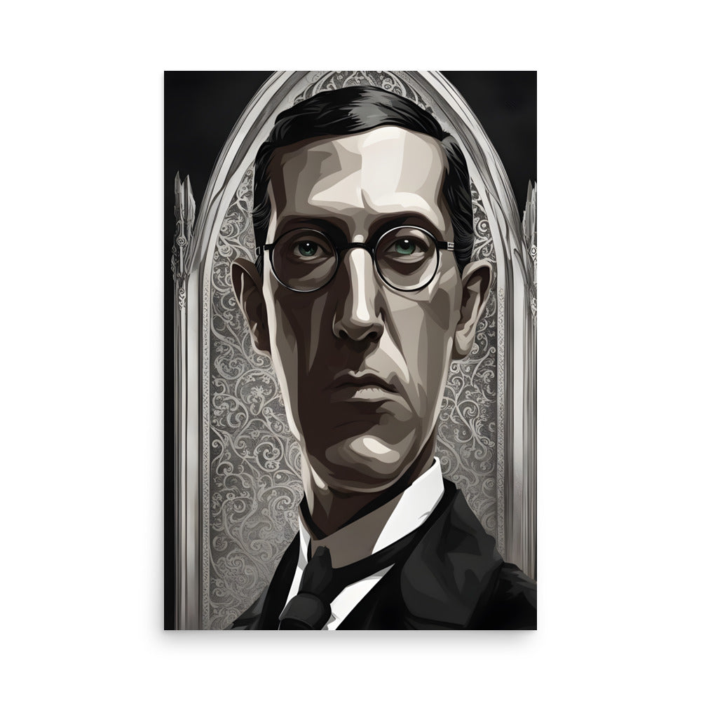 Retrato gótico de Lovecraft Póster