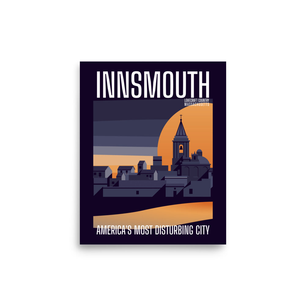 Póster de viaje vintage de Innsmouth Lovecraft Póster