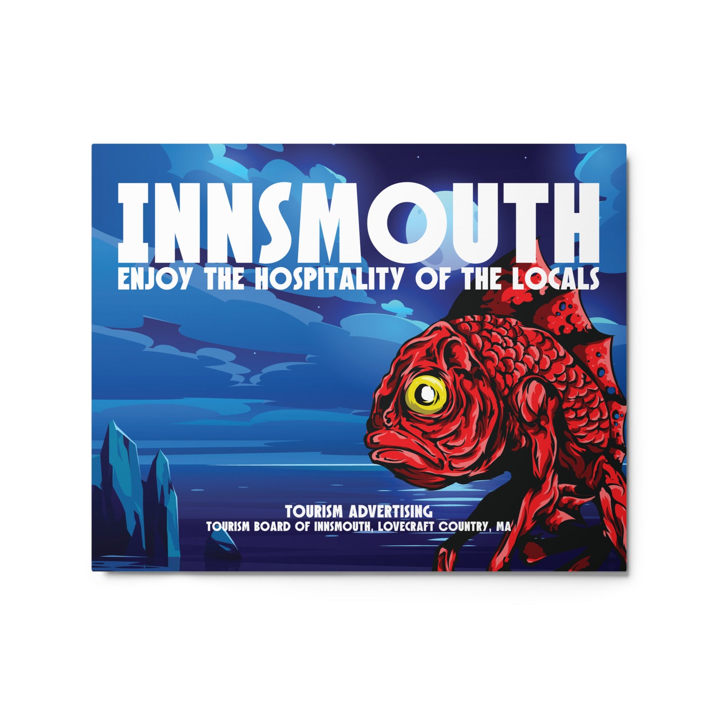 Póster de viaje vintage de Innsmouth Lovecraft Cuadros metálicos