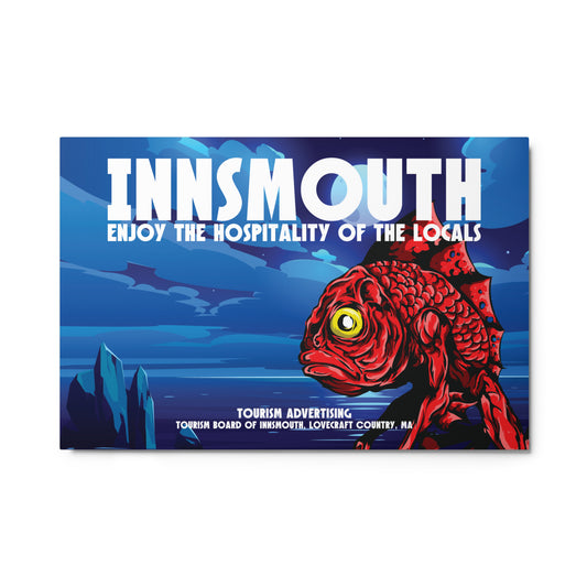 Póster de viaje vintage de Innsmouth Lovecraft Cuadros metálicos