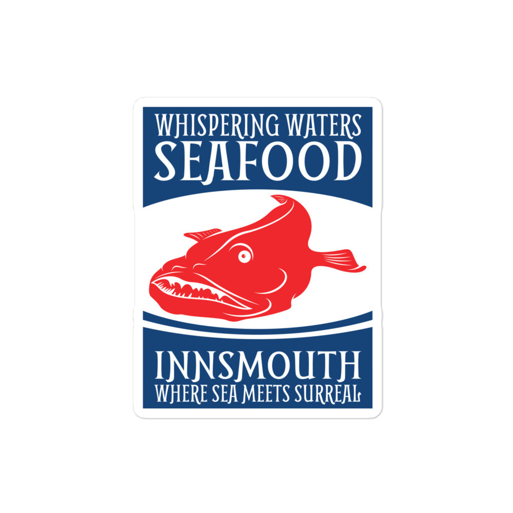 Whispering Waters Seafood Innsmouth Autocollants sans bulles