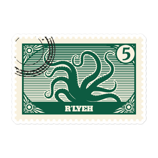 Autocollants sans bulles R'lyeh Post Stamp