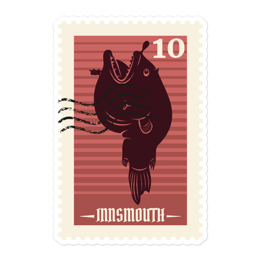 Innsmouth Post Stamp Bubble-free stickers