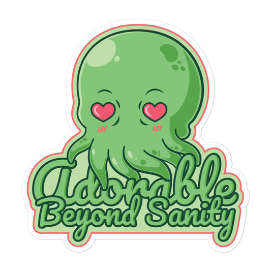 Pegatinas Kawaii Cthulhu sin burbujas