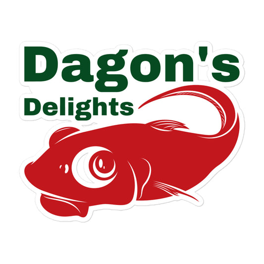 Dagon's Delights Mariscos Pegatinas sin burbujas