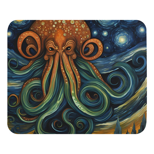 Cthulhu Post-Impressionism Mouse pad