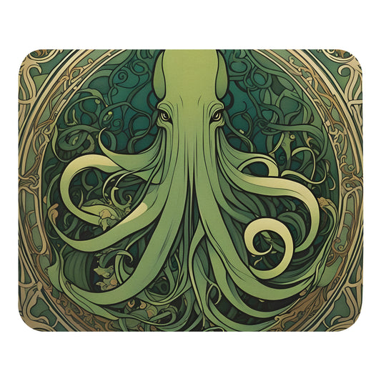 Cthulhu Art Nouveau Mouse pad