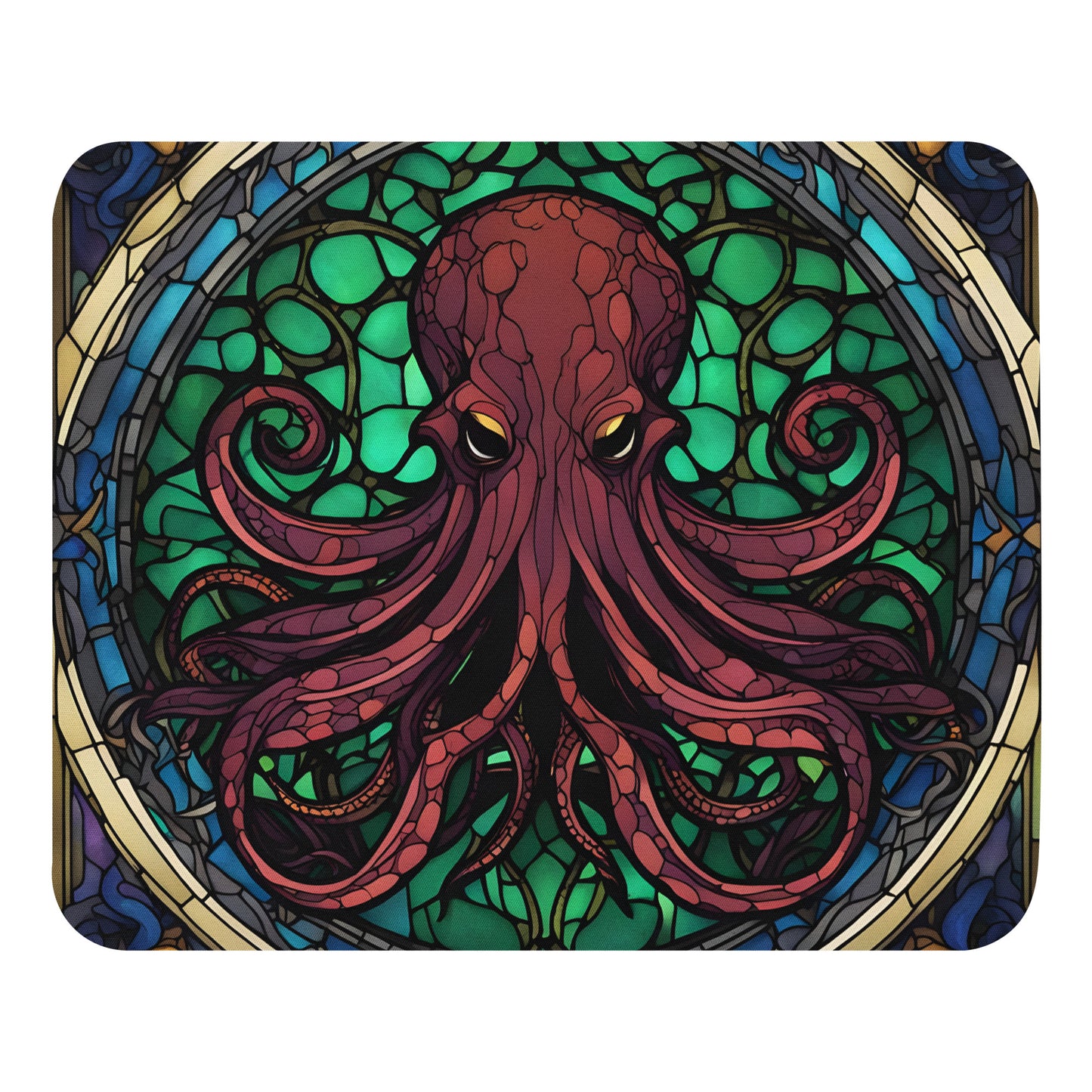 Cthulhu Stained Glass Mouse pad