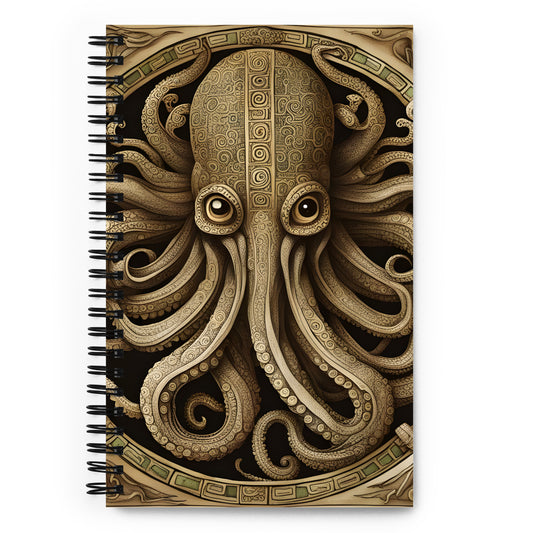 Cthulhu Mesoamerican Codex Spiral notebook