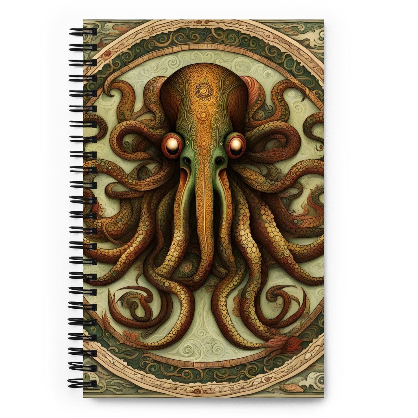 Cthulhu Mesoamerican Codex Spiral notebook