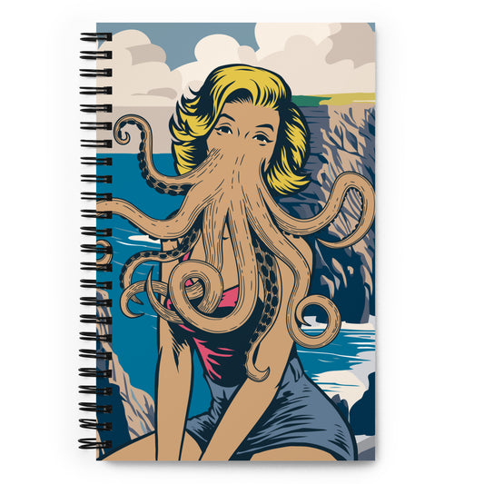 Innsmouth Pin-up Cthulhu Travel Lovecraft Spiral notebook