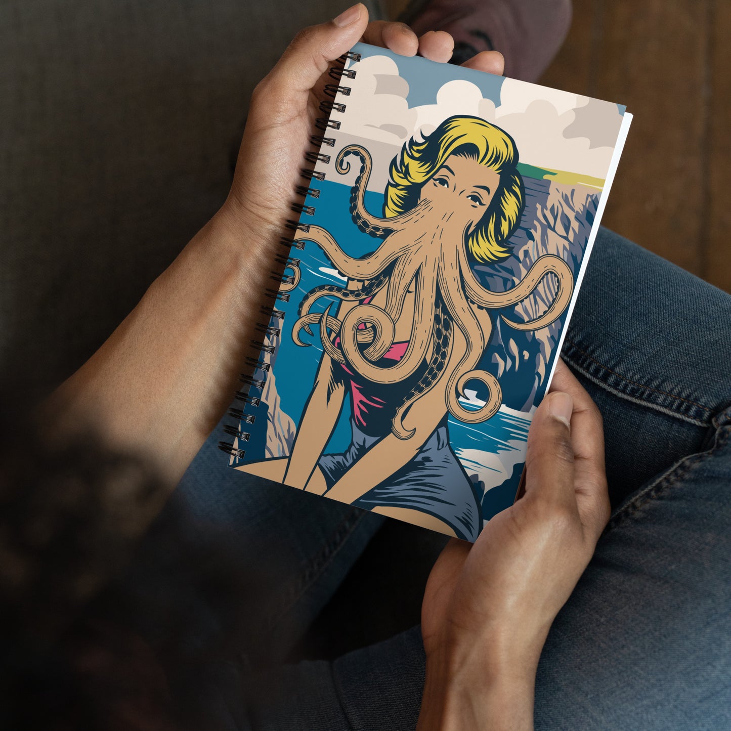 Innsmouth Pin-up Cthulhu Travel Lovecraft Spiral notebook