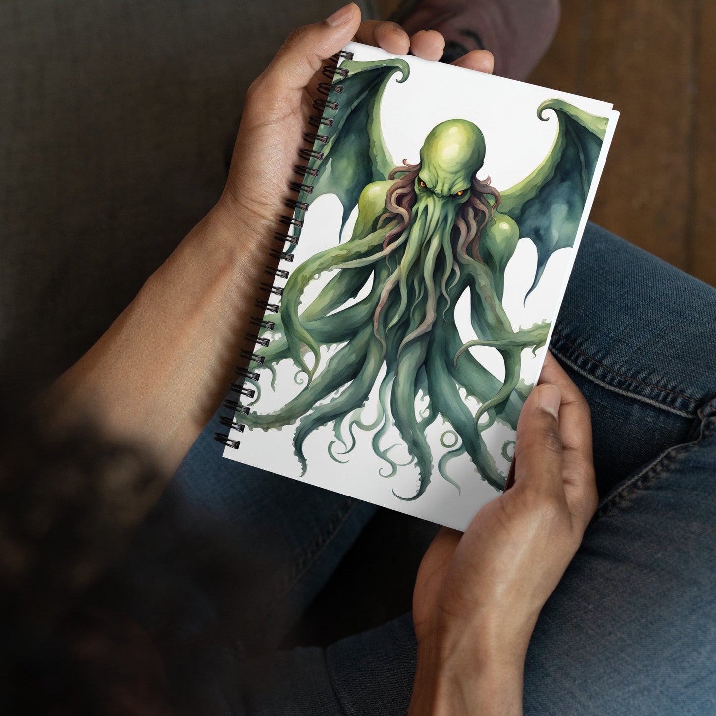 Cthulhu Aquarelle Peinture Cahier à spirale