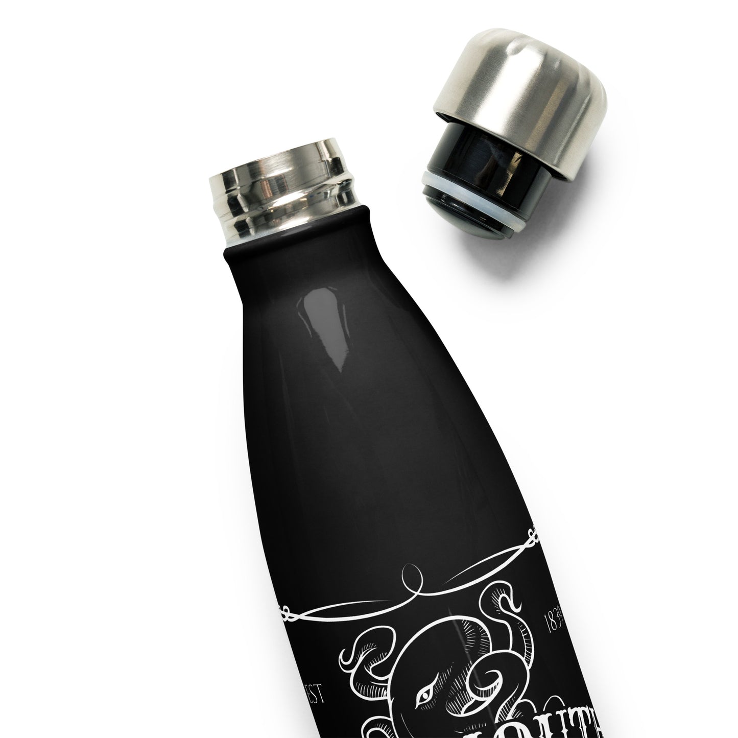 Innsmouth Whiskey Label Lovecraft Stainless steel water bottle