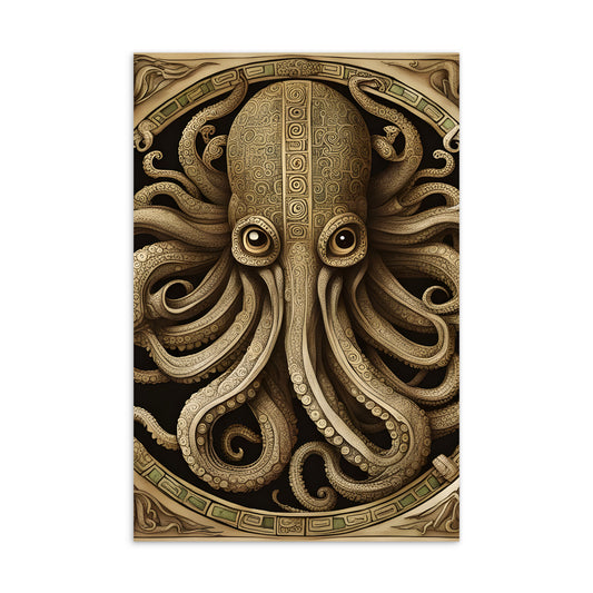 Cthulhu Mesoamerican Codex Standard Postcard