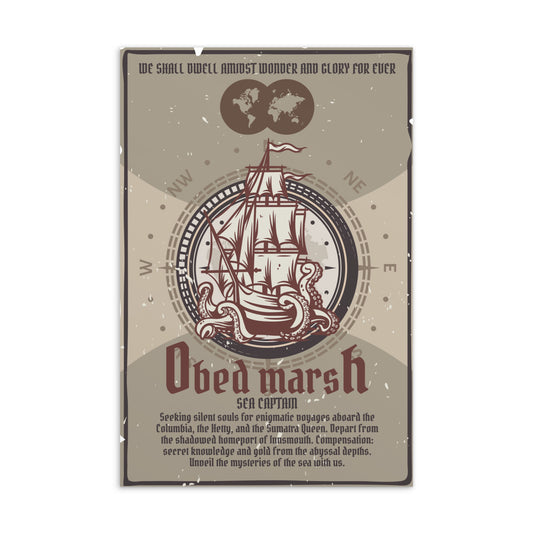 Obed Marsh Sea Captain Innsmouth Carte postale standard