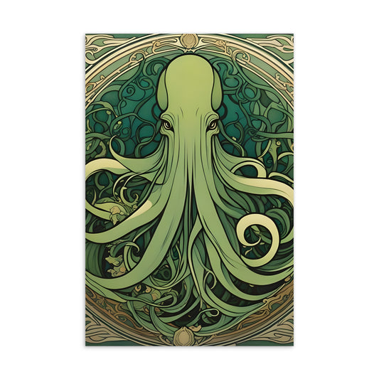 Carte postale standard Art Nouveau de Cthulhu