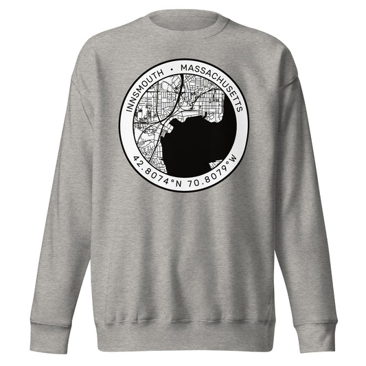 Innsmouth City Map Lovecraft Unisexe Premium Sweatshirt