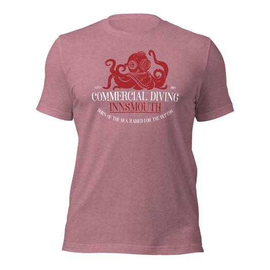 Camiseta unisex de buceo comercial Innsmouth