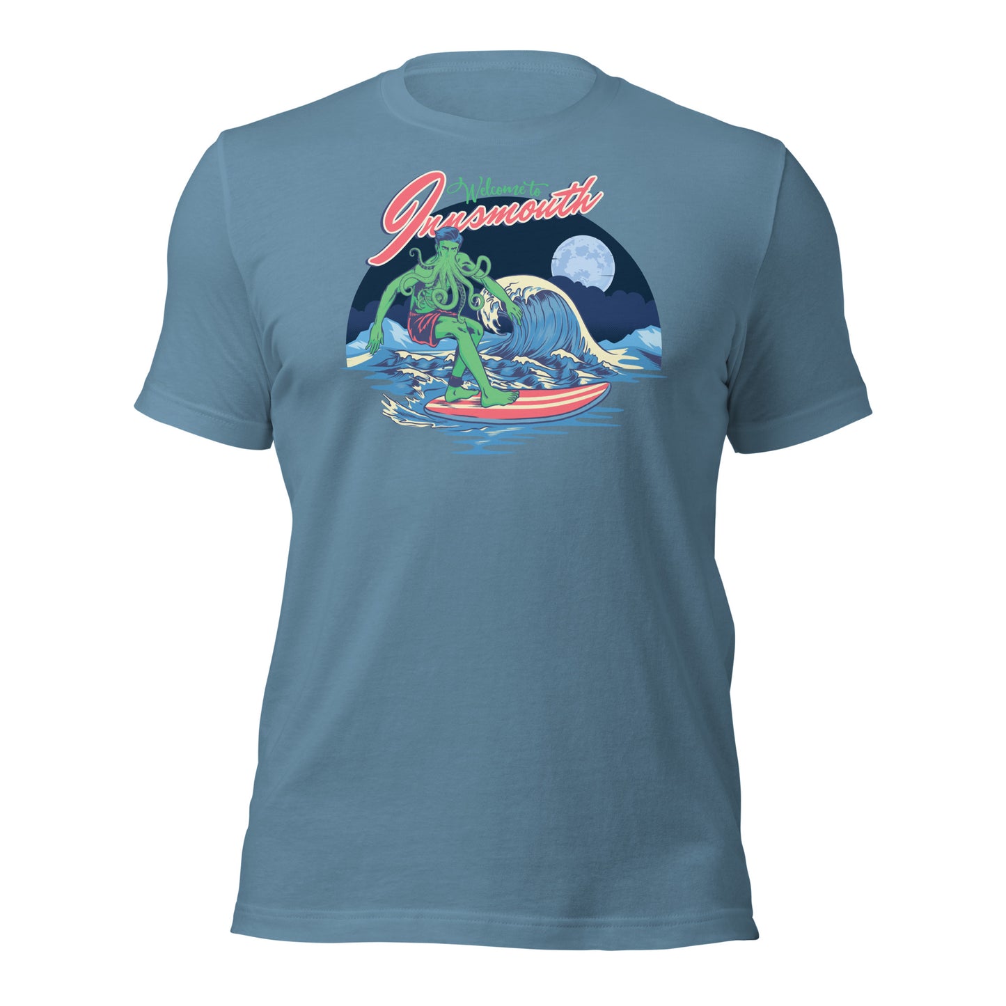 Innsmouth Surfing Lovecraft Unisex t-shirt