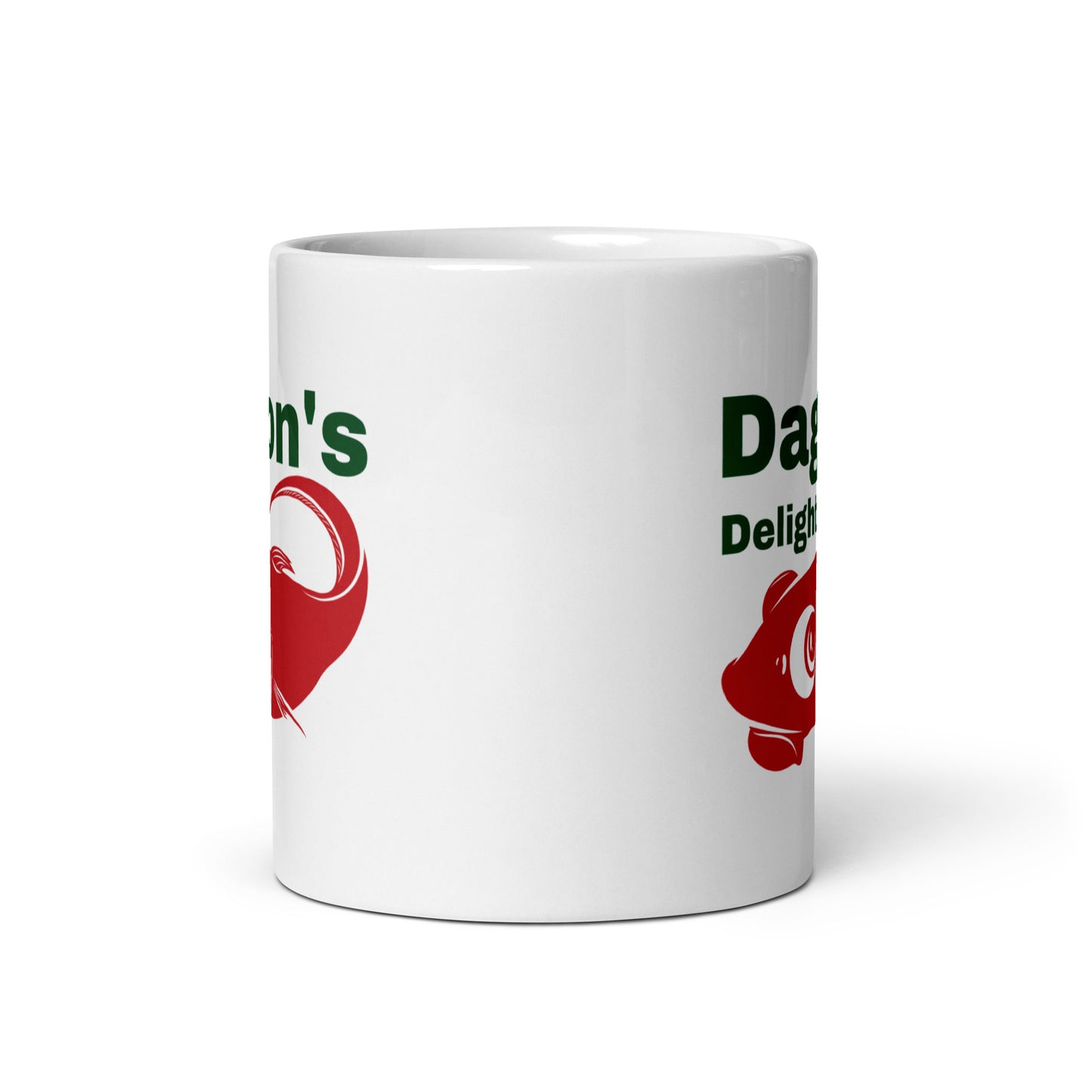 Dagon's Delights Seafood White glossy mug