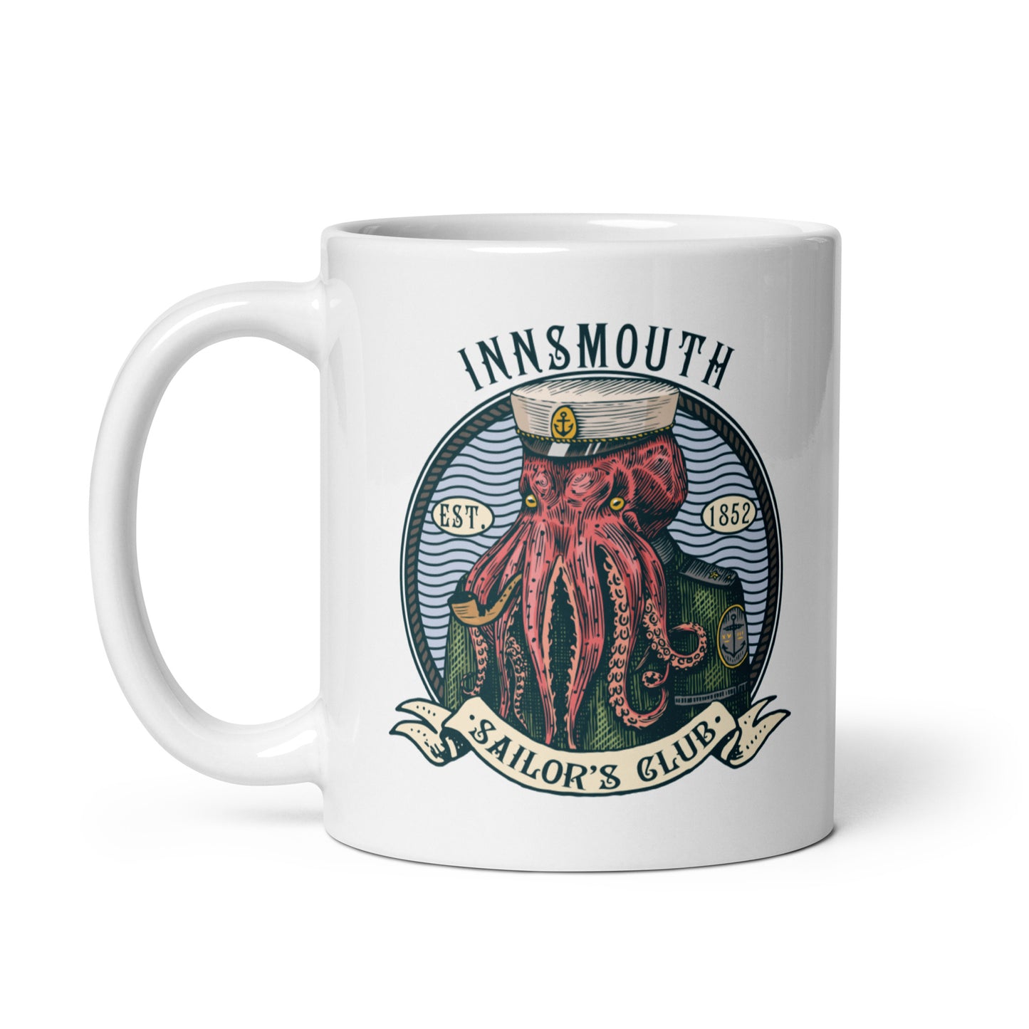 Cthulhu Sailor Innsmouth White glossy mug