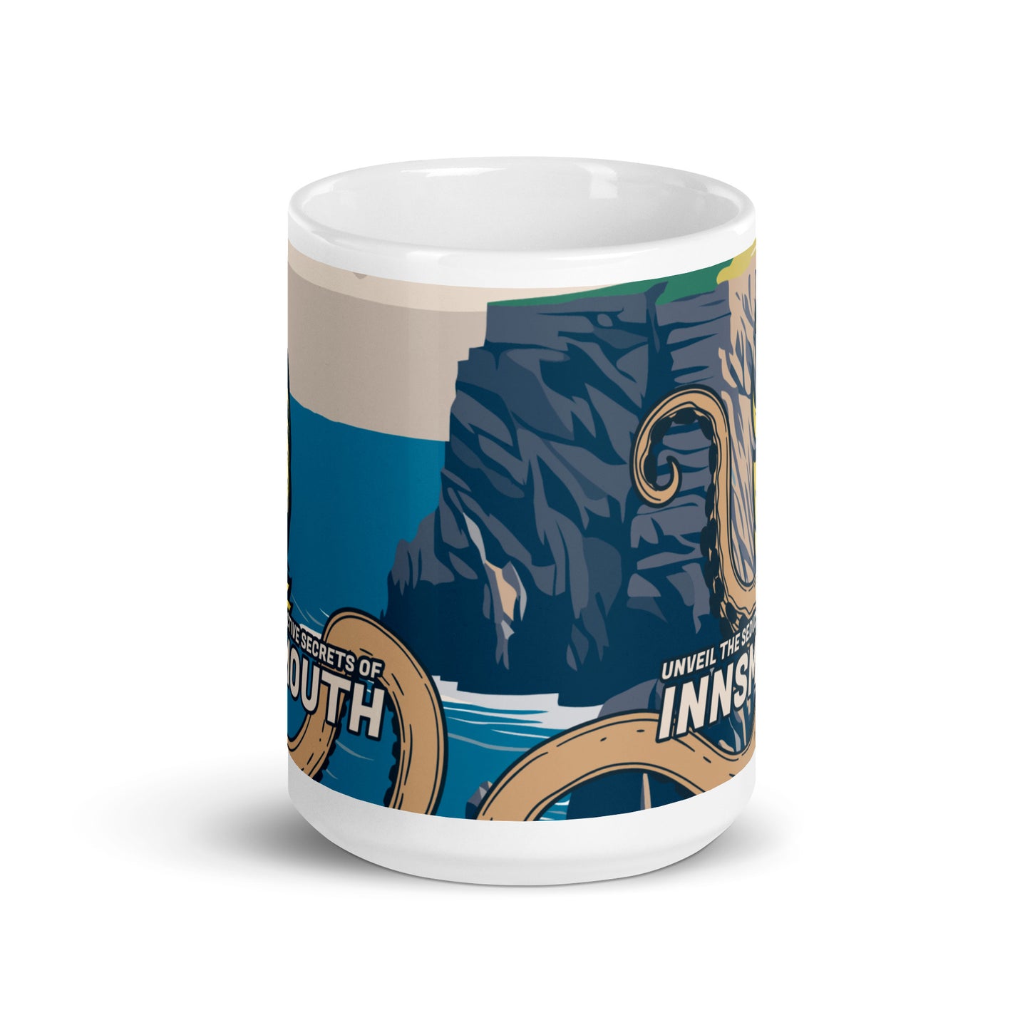 Innsmouth Woman Cthulhu Travel White glossy mug