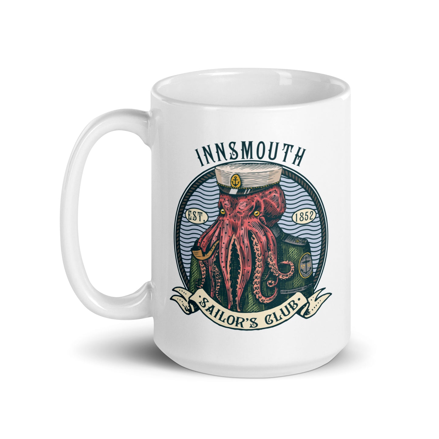 Cthulhu Sailor Innsmouth White glossy mug